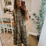 Kinsley Midi Dress - Secret Garden