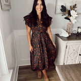 Sincerely Ours | Cala Midi Dress - Winter Garden