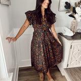 Sincerely Ours | Cala Midi Dress - Winter Garden