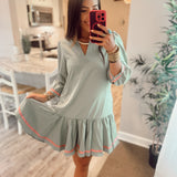 Naomi Dress - Basil
