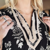 Botanical Dreams Top - Black