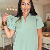 Lainey Top - Basil