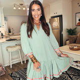 Naomi Dress - Basil