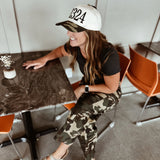 Raechel MR Barrel Slung Pants - Camo