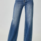 RISEN High Waist Jeans with Pockets