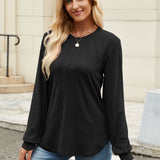 Round Neck Long Sleeve T-Shirt