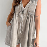 Tied Romper with Pockets