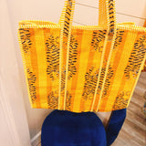 Tiger Time Yellow Quilted Tote - Final Sale