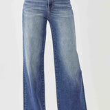 Risen Full Size High Rise Wide Leg Jeans