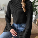 Mock Neck Long Sleeve Sweater