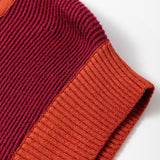 Striped Quarter Zip Cap Sleeve Sweater Dress