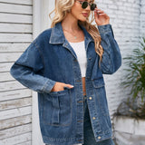 Button Up Long Sleeve Denim Jacket