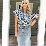 Tulum Top Navy