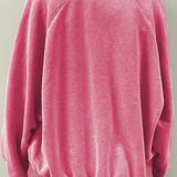 Half Snap Long Sleeve Sweatshirt