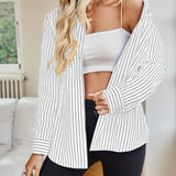 Striped Button Up Long Sleeve Shirt