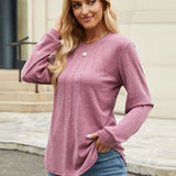 Round Neck Long Sleeve T-Shirt