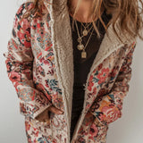 Printed Long Sleeve Hooded Jacket