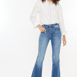 Kancan High Rise Frayed Hem Jeans