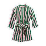 Felicity Stripe Robe - Green