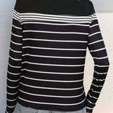 Striped Round Neck Long Sleeve T-Shirt