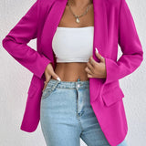 Shawl Collar Long Sleeve Blazer