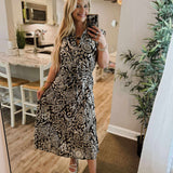Know You Would Midi Dress - Black