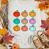 Pumpkin Graphic Long Sleeve Sweatshirt