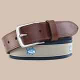 Southern Tide Skipjack Ribbon Belt - Sandstone Khaki